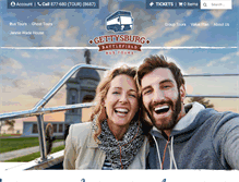 Tablet Screenshot of gettysburgbattlefieldtours.com